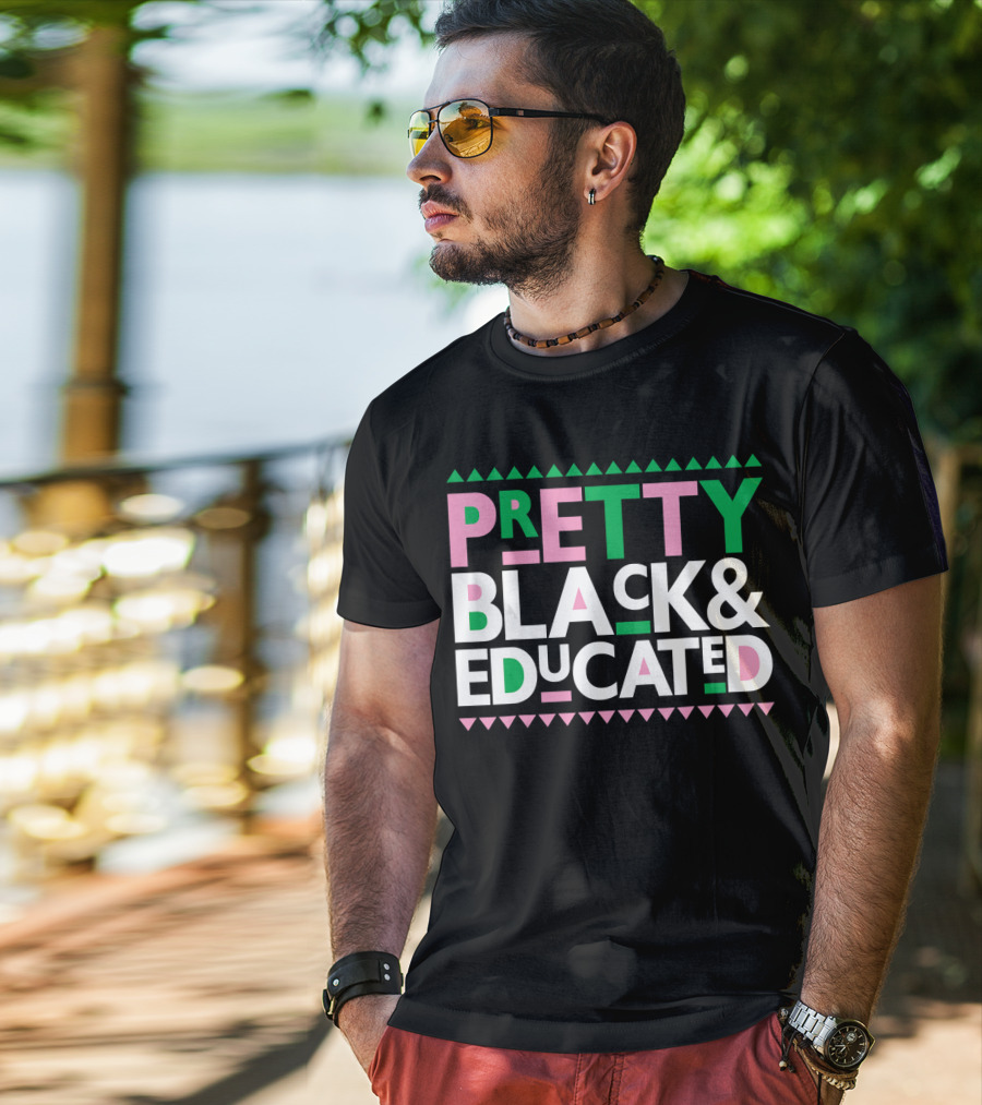 Pretty Black And Educated AKA Sorority T-Shirt