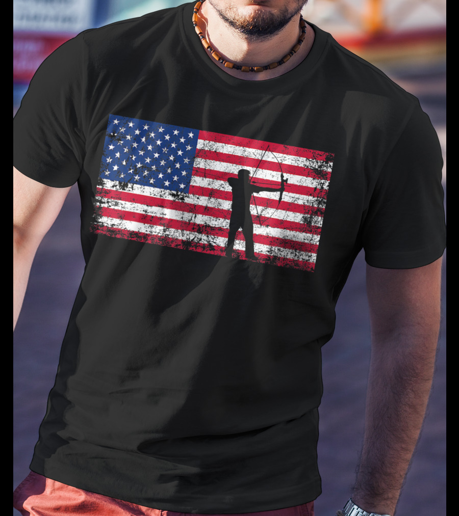 American Flag Archery T-Shirt