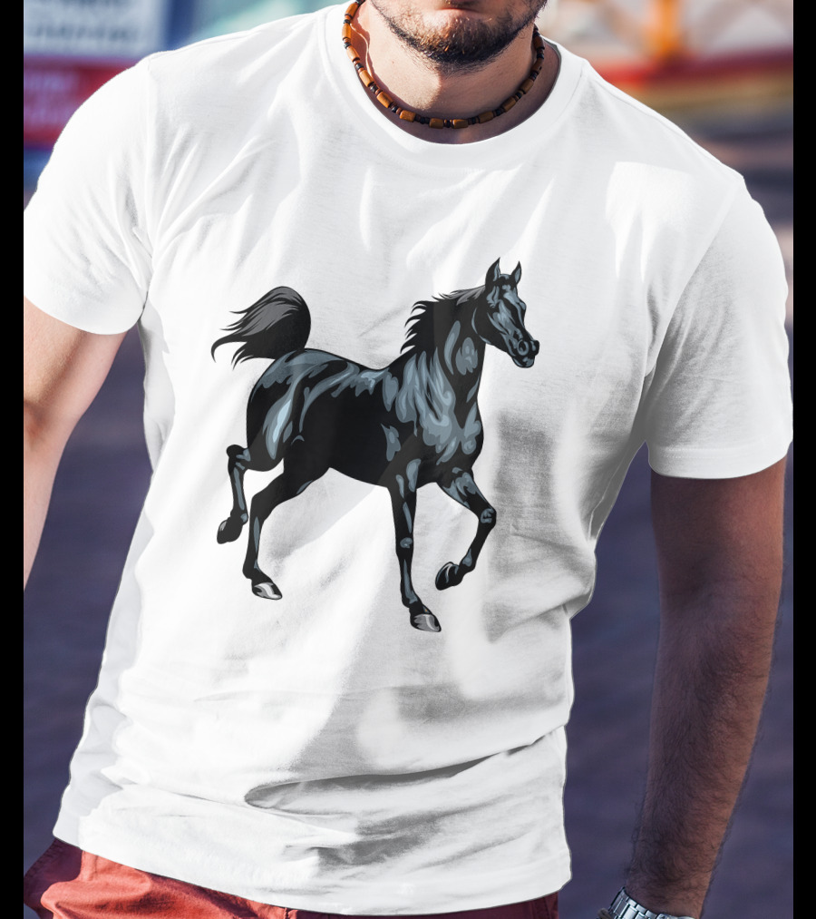 Arabian Horse Majestic Black Stallion T-Shirt