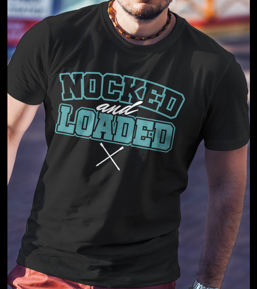 Nocked And Loaded Bow Arrow Crossed Archery T-Shirt
