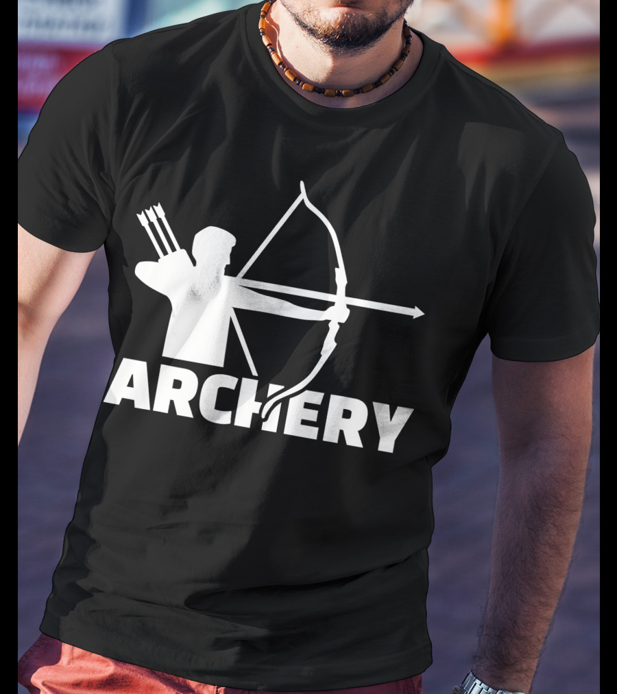 Archer With Bow And Arrows Archery T-Shirt
