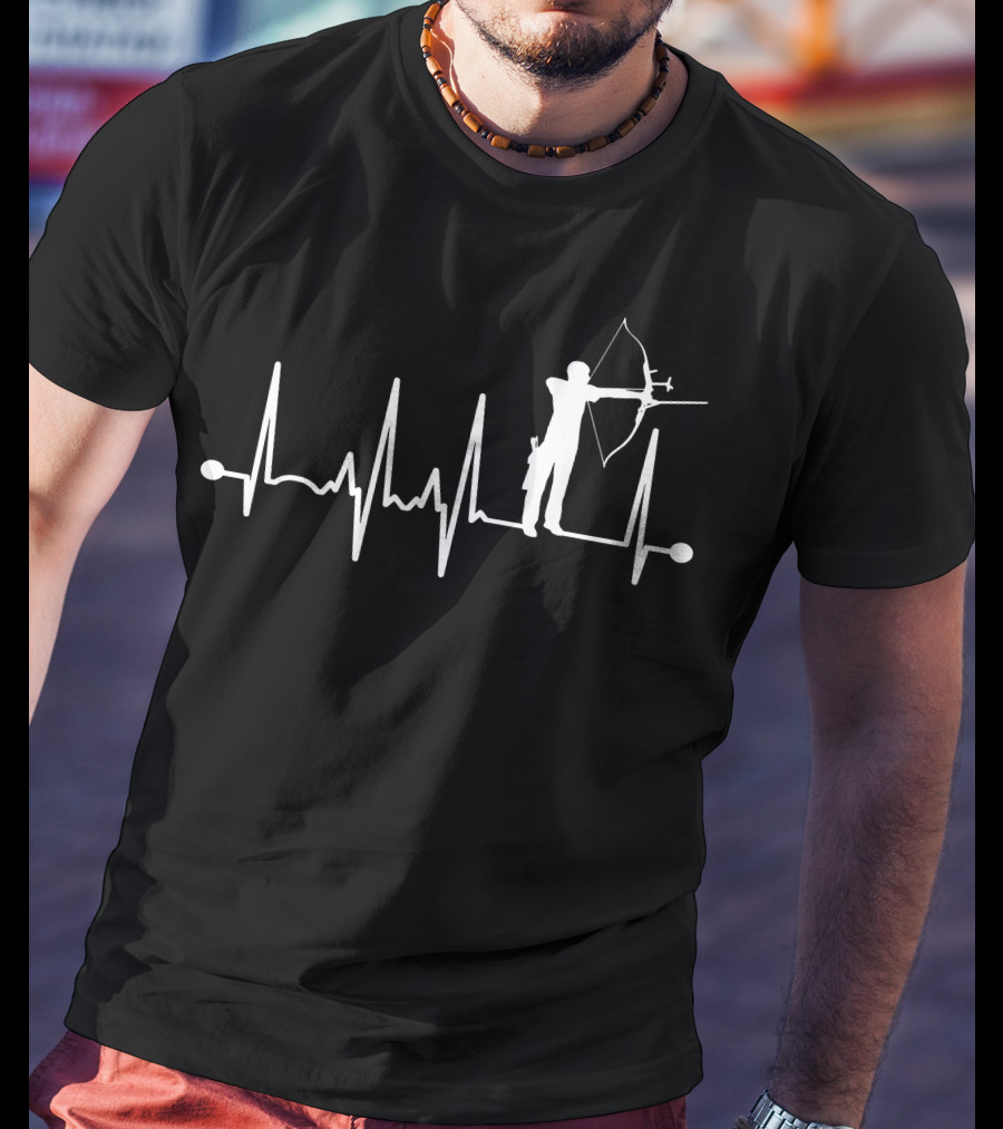 Heartbeat Archer Bow And Arrow Passion T-Shirt