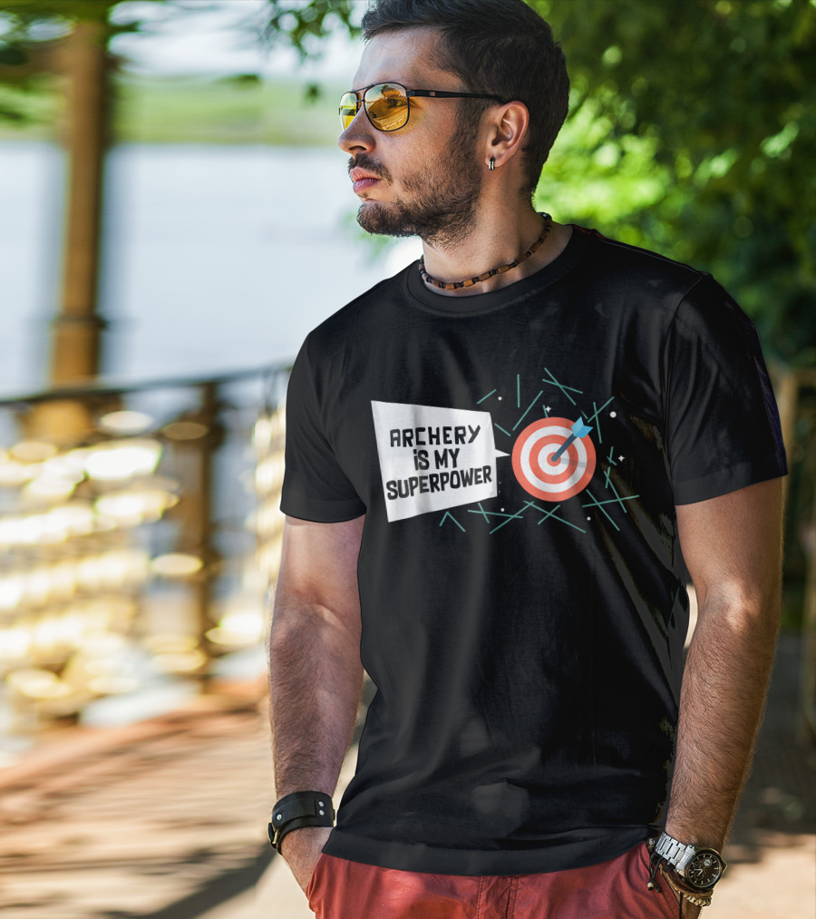 Archery Is My Superpower Target Arrow T-Shirt