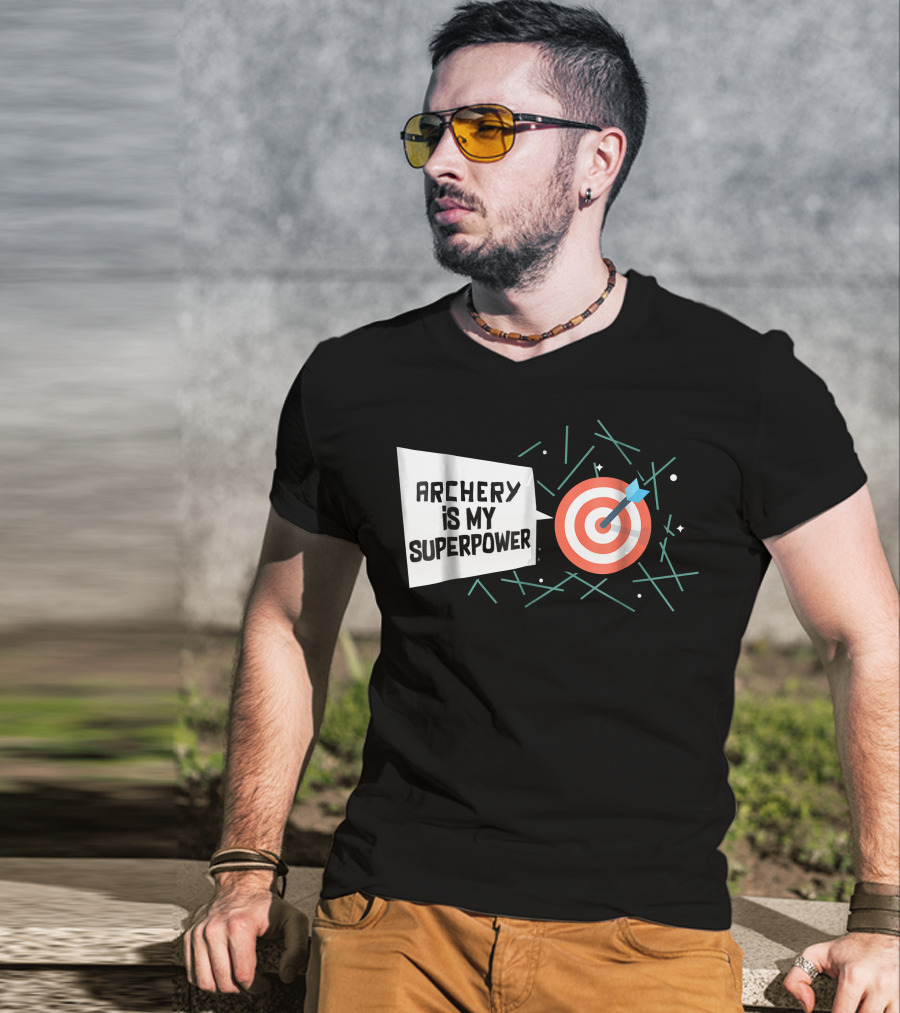 Archery Is My Superpower Target Arrow T-Shirt