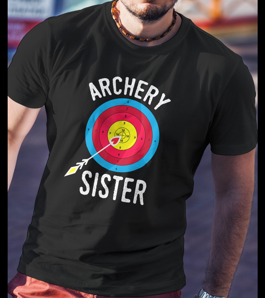 Archery Target Bullseye Sister T-Shirt