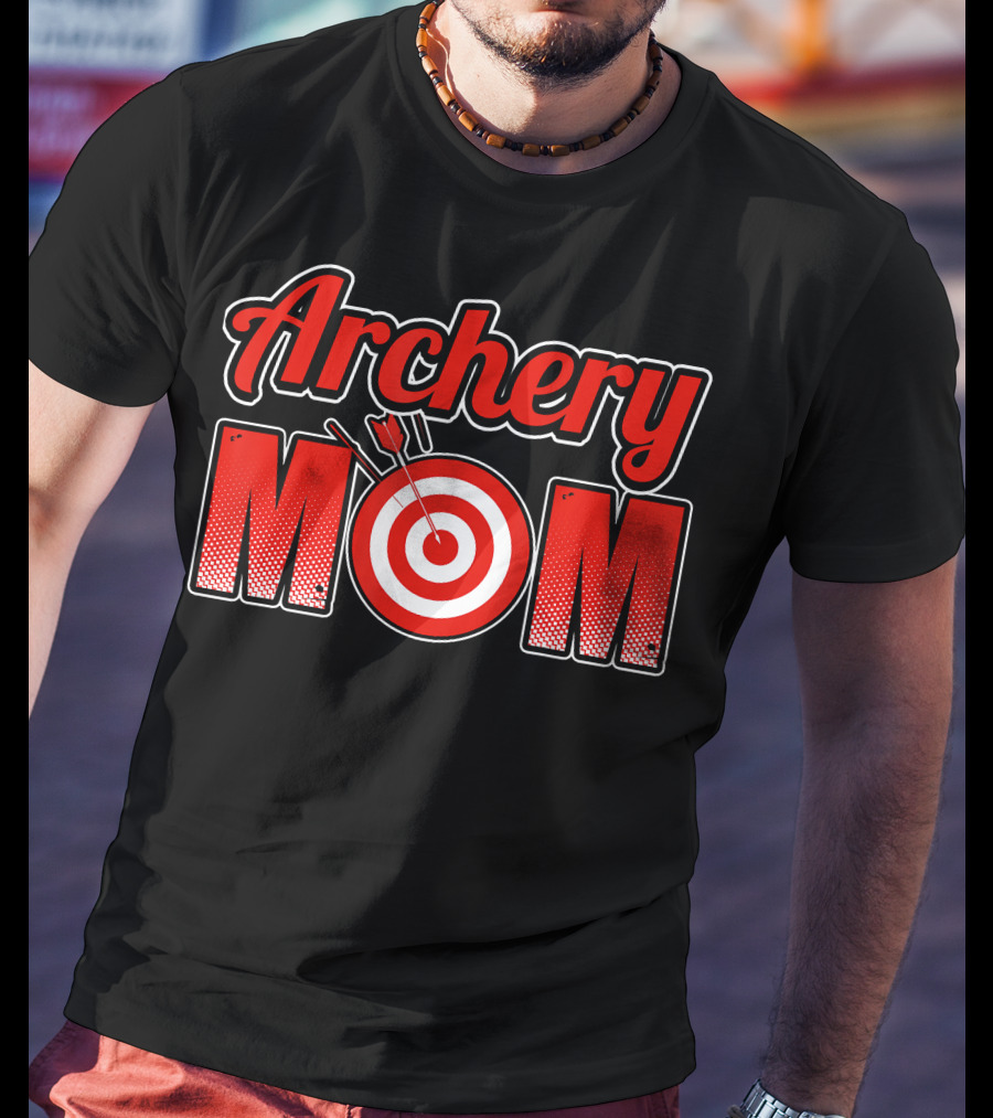 Archery Mom Target Bullseye T-Shirt