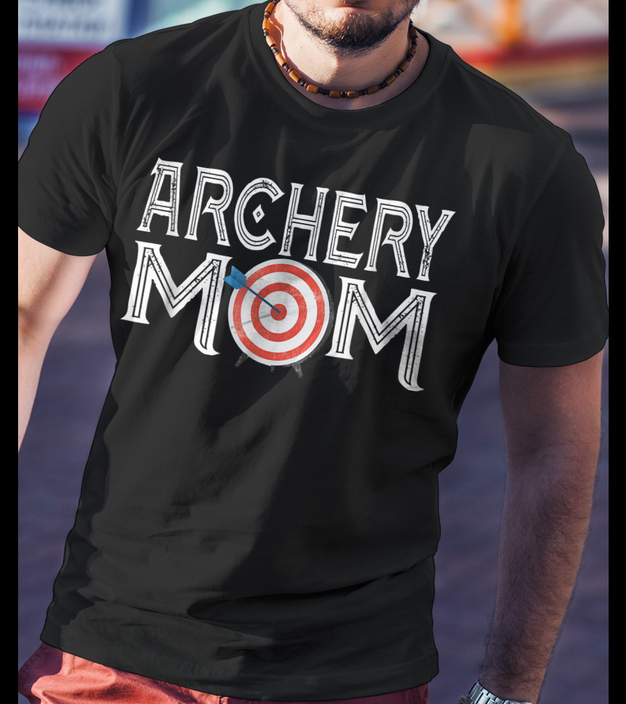 Archery Mom Retro Target Arrow T-Shirt