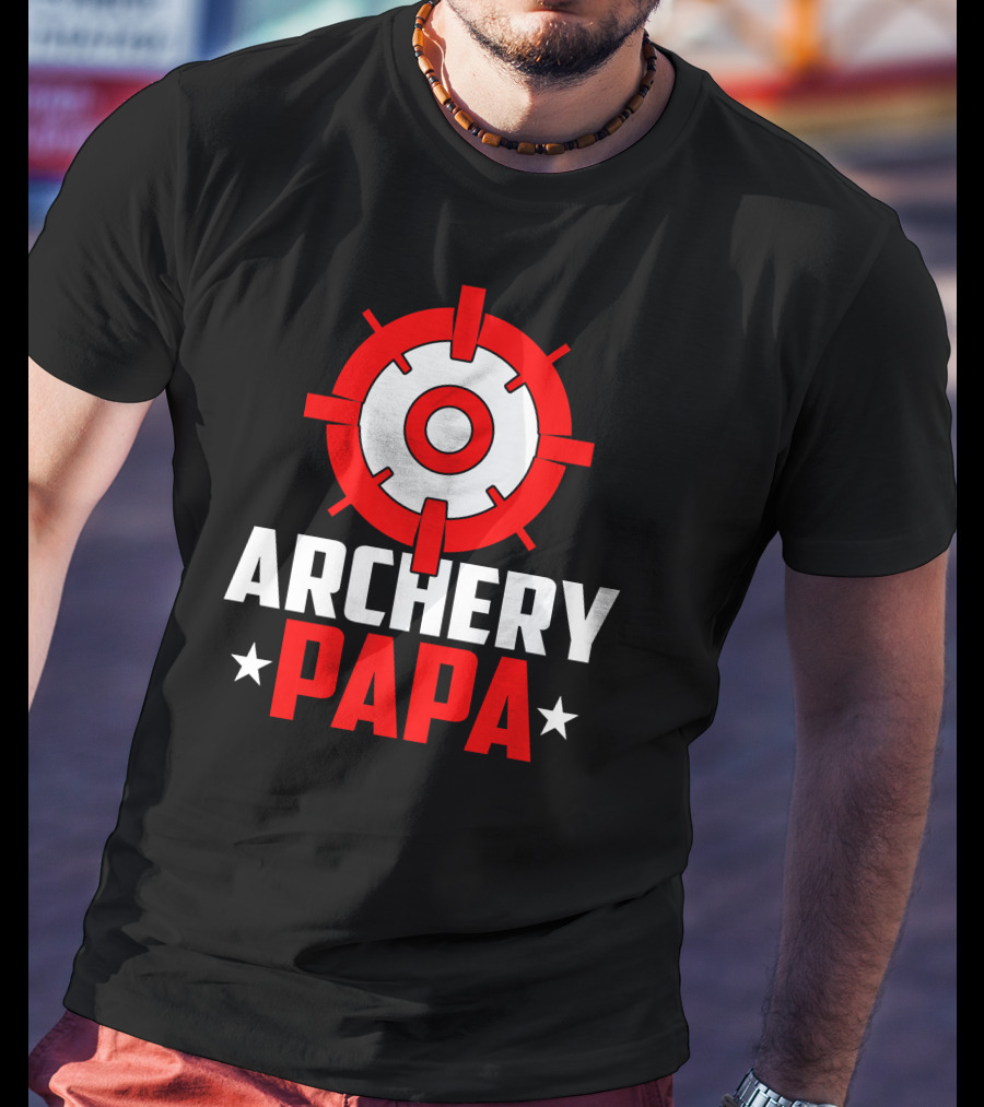 Archery PAPA Target Design Archery Enthusiast T-Shirt