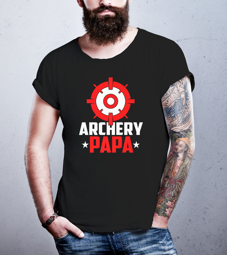 Archery PAPA Target Design Archery Enthusiast T-Shirt