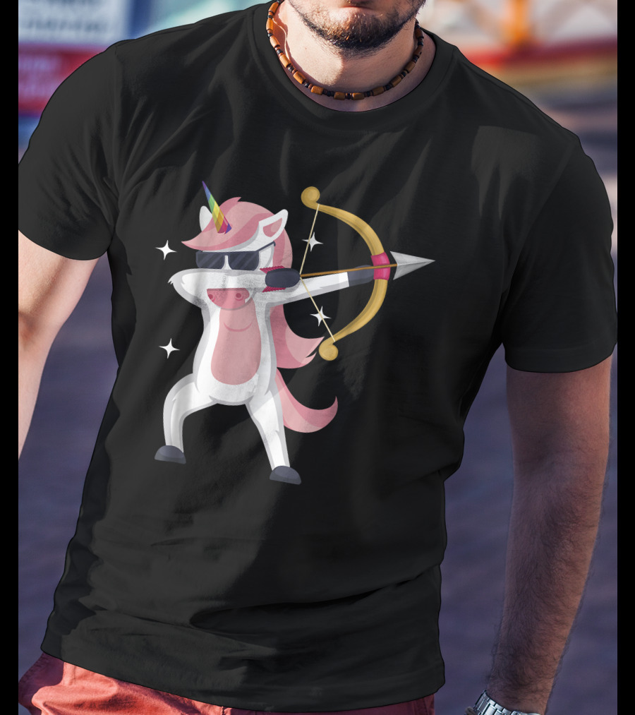 Unicorn Archer With Bow And Arrow T-Shirt