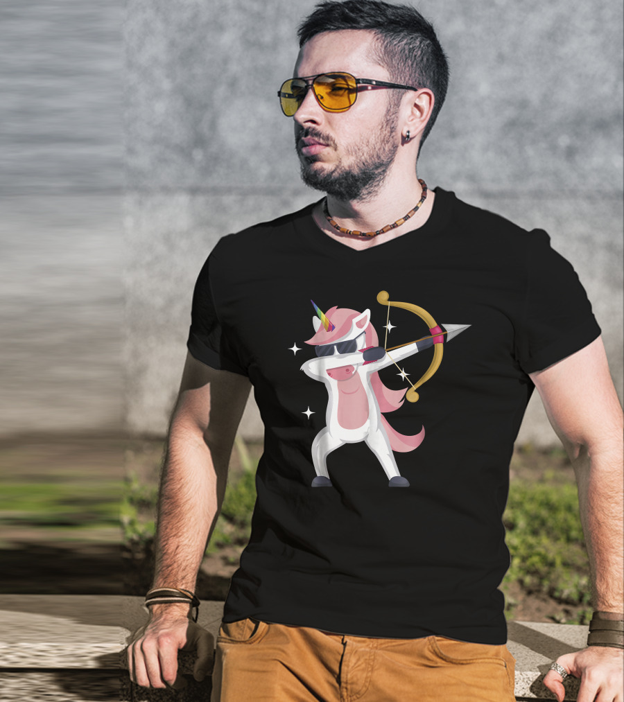 Unicorn Archer With Bow And Arrow T-Shirt