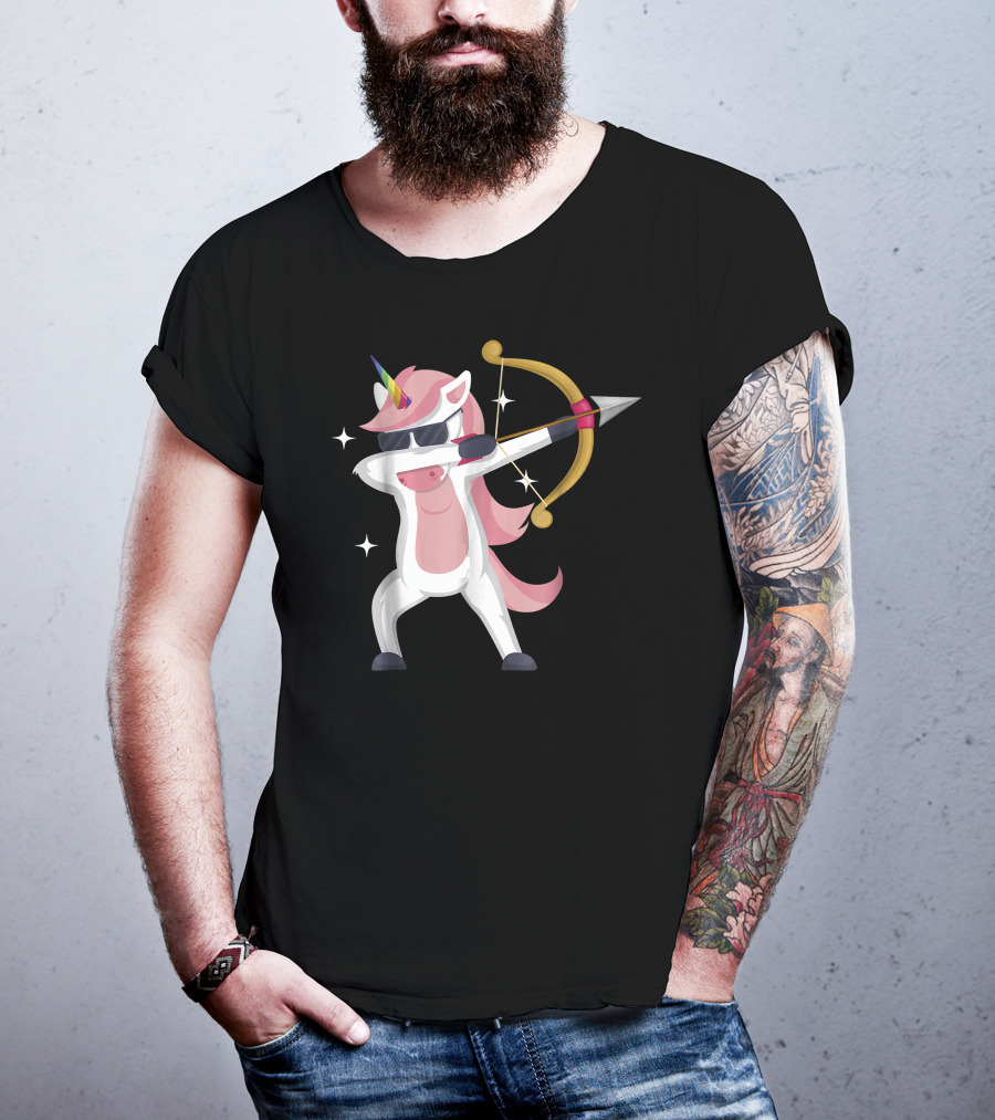 Unicorn Archer With Bow And Arrow T-Shirt