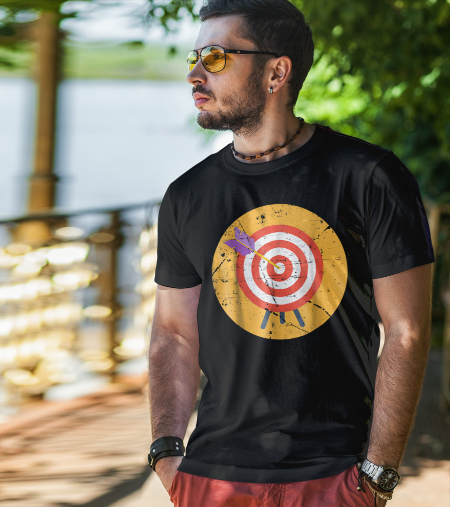 Archery Target Sport Arrows Bullseye T-Shirt