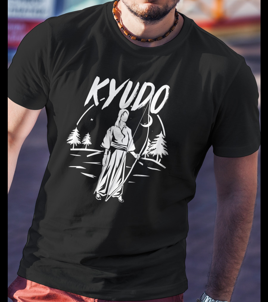 Kyudo Japanese Archery Traditional Martial Arts In Nature T-Shirt