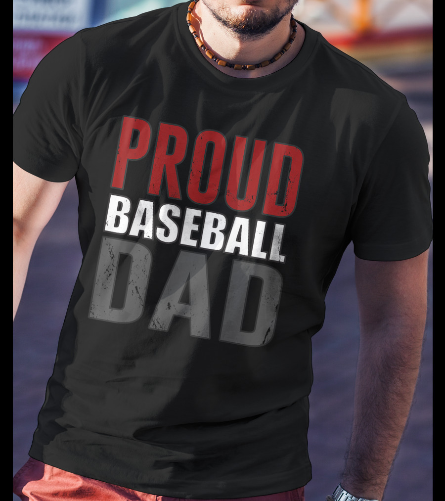 Proud Baseball Dad Awesome T-Shirt