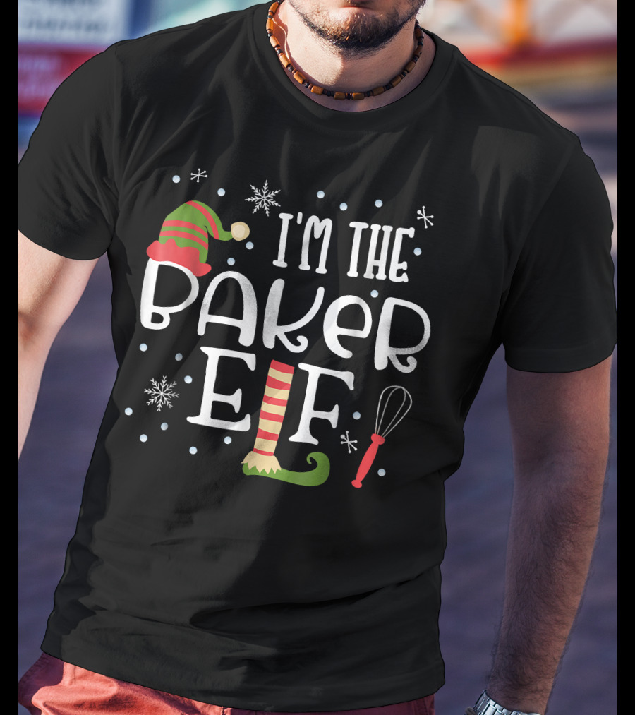 I'm The Baker Elf Christmas Family Group T-Shirt