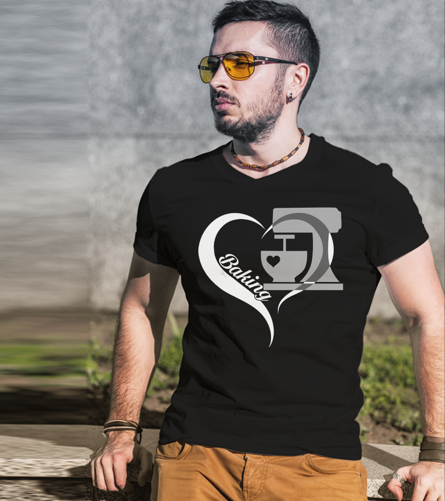 Baking Heart Mixer Baker I Love Baking T-Shirt
