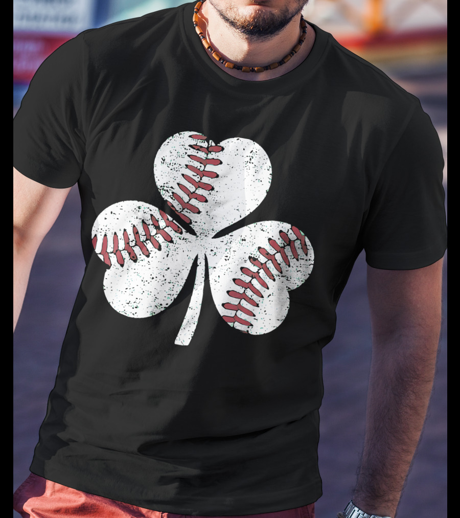 Baseball Shamrock St Patrick's Day Boy T-Shirt