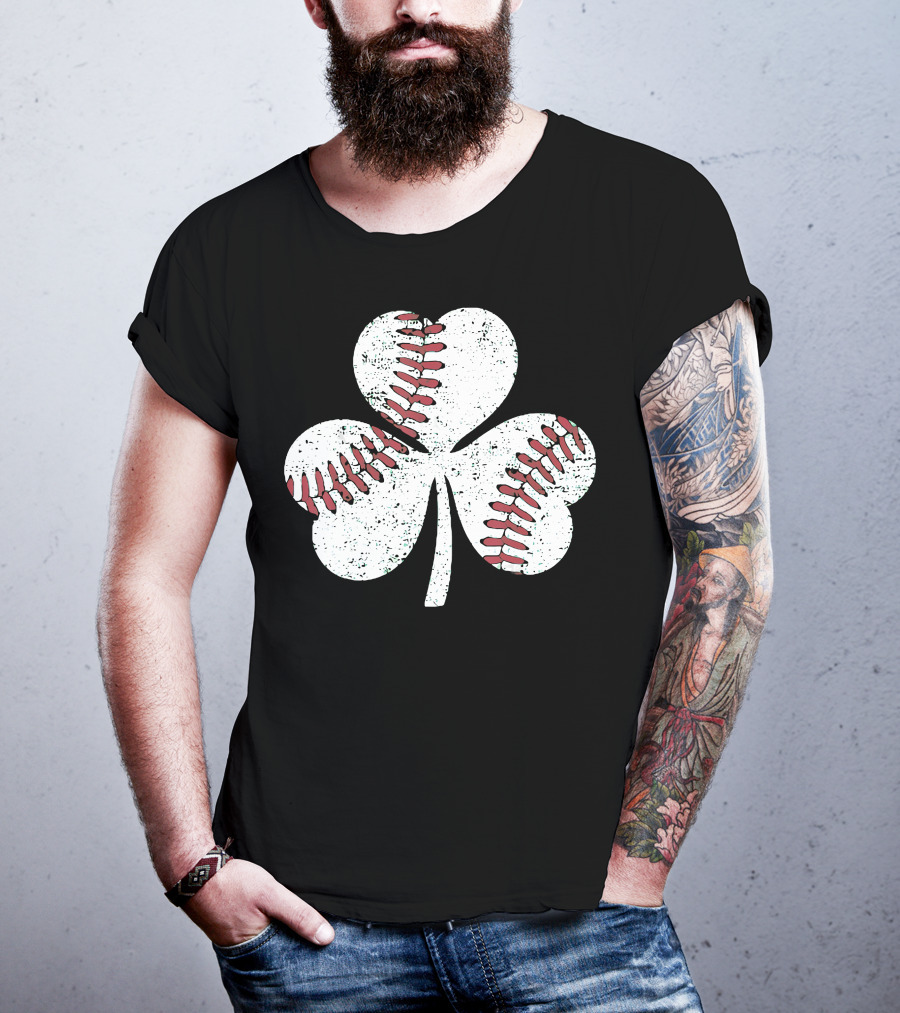 Baseball Shamrock St Patrick's Day Boy T-Shirt