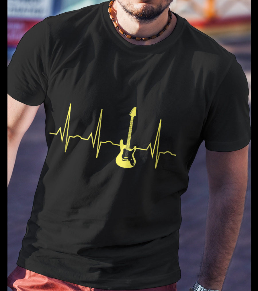 Bass Guitar Player Heartbeat Rhythm T-Shirt