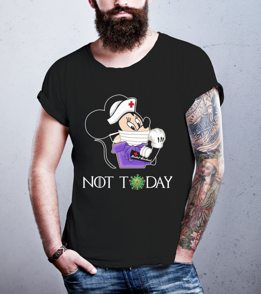 Dental Assistant Not Today Game Style Virus T-Shirt