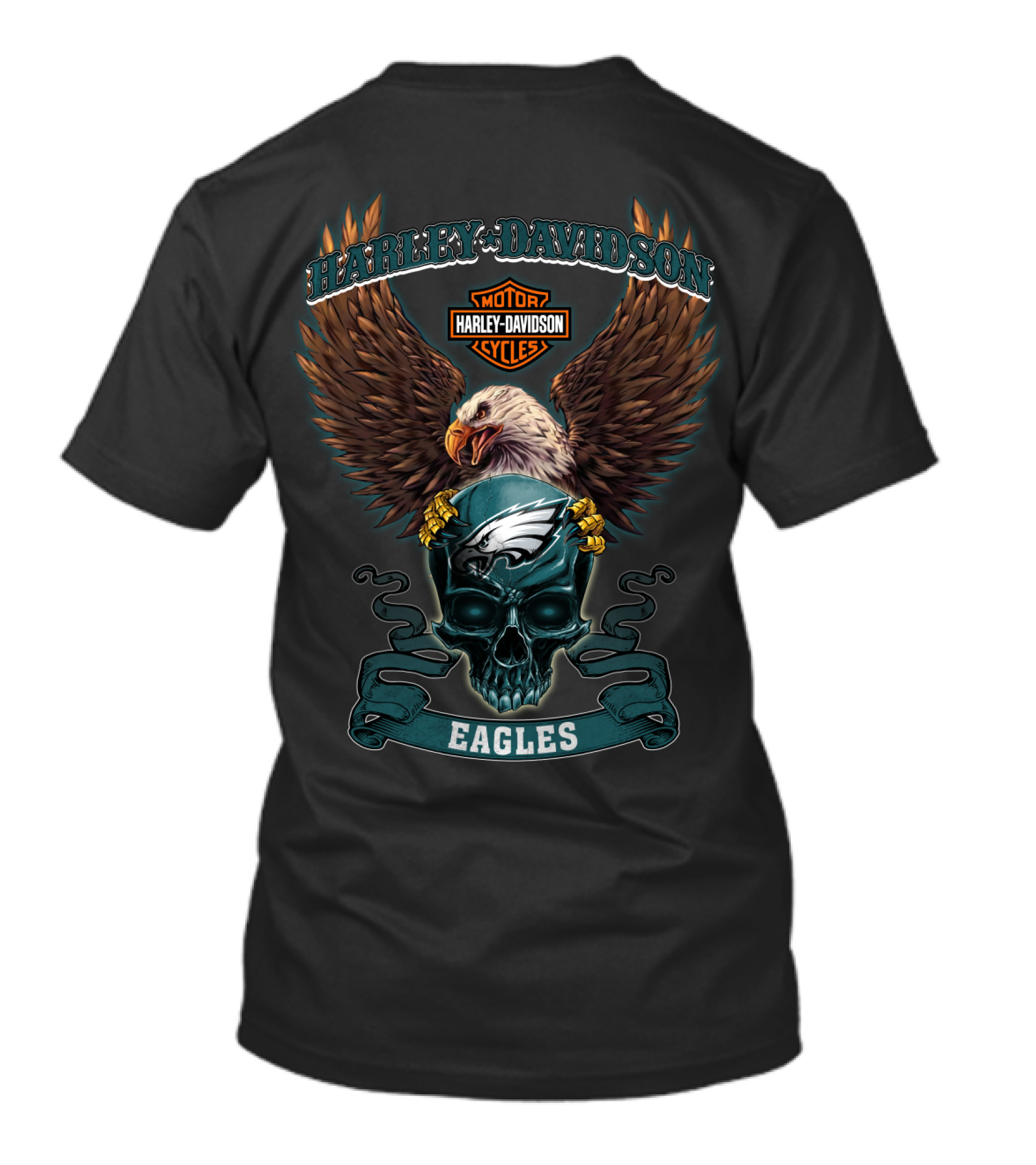Harley Davidson Motorcycles Eagles T-Shirt