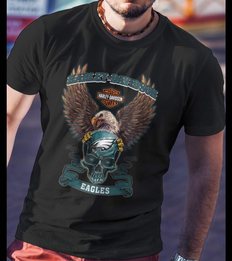 Harley Davidson Motorcycles Eagles T-Shirt