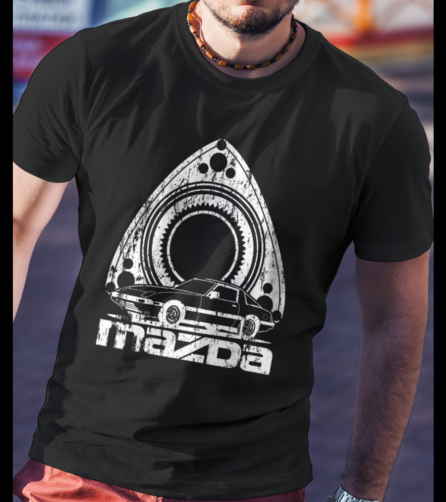 Mazda Distressed RX Rotary Engine Classic Car T-Shirt