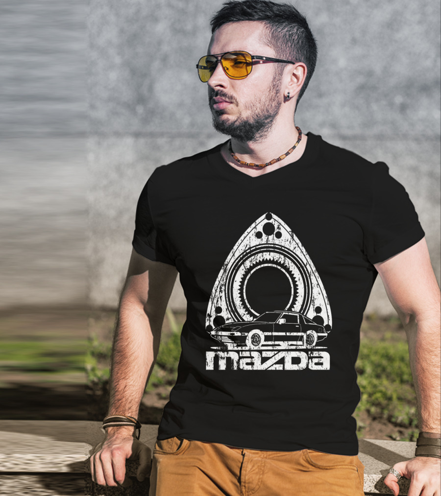 Mazda Distressed RX Rotary Engine Classic Car T-Shirt