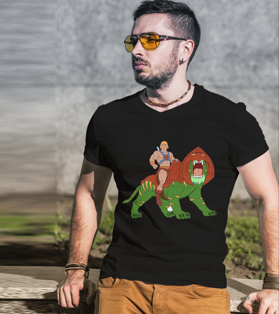 He-Man And BattleCat Classic Filmation T-Shirt