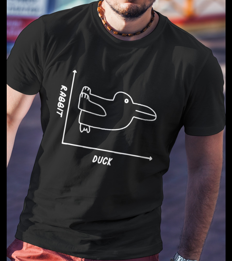 Duck Rabbit Graph Math Teacher Easter Fun T-Shirt