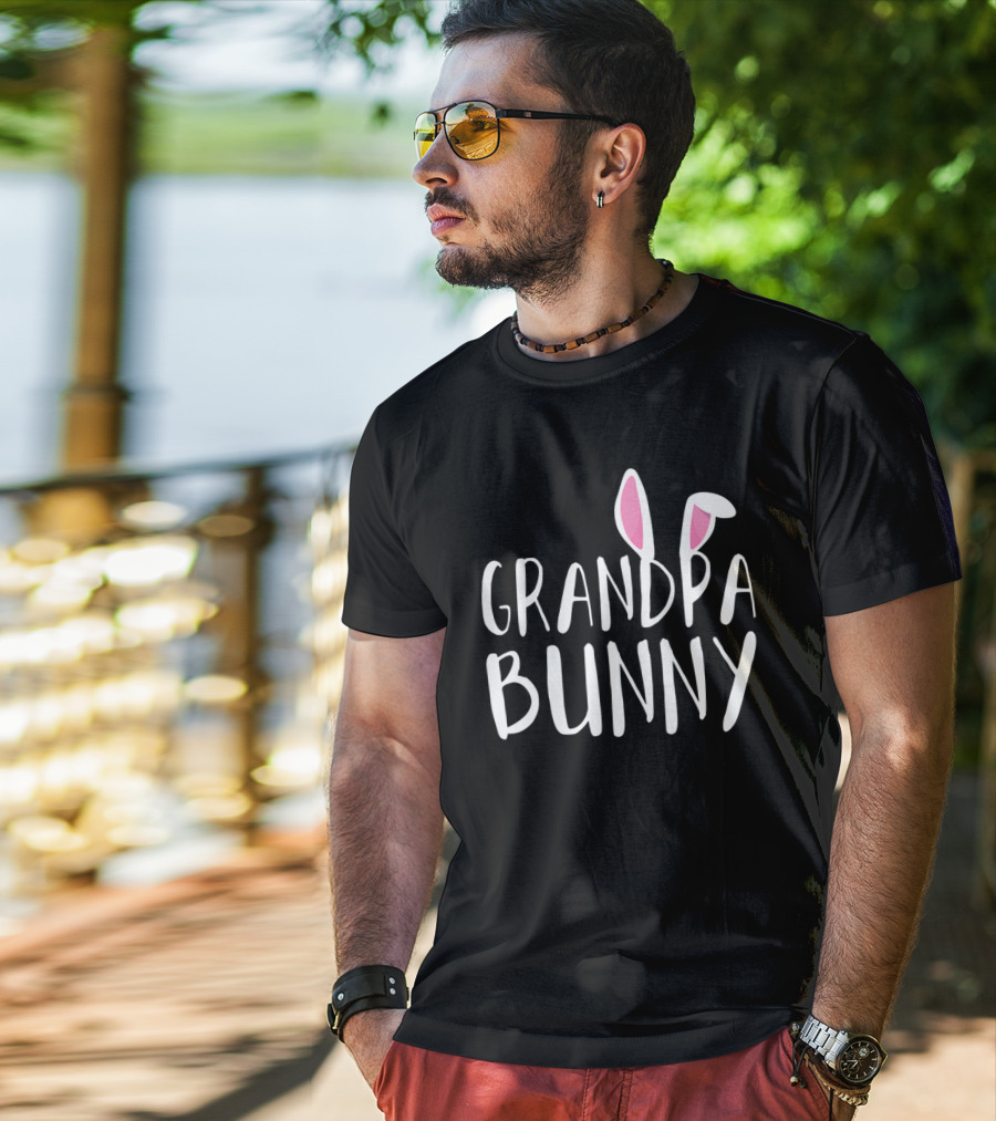 Grandpa Bunny Easter Family Paps T-Shirt