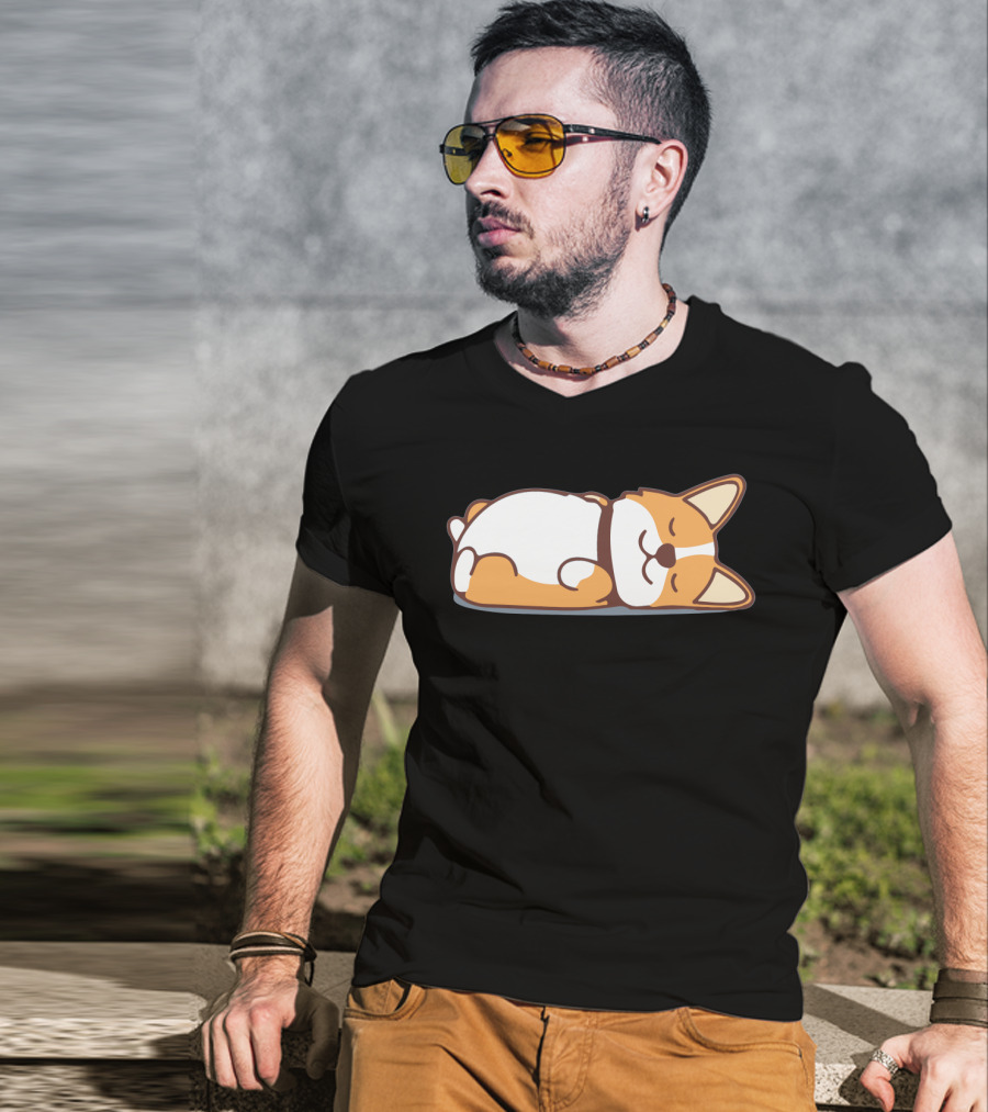 Lazy Corgi Not Today Cute Dog T-Shirt