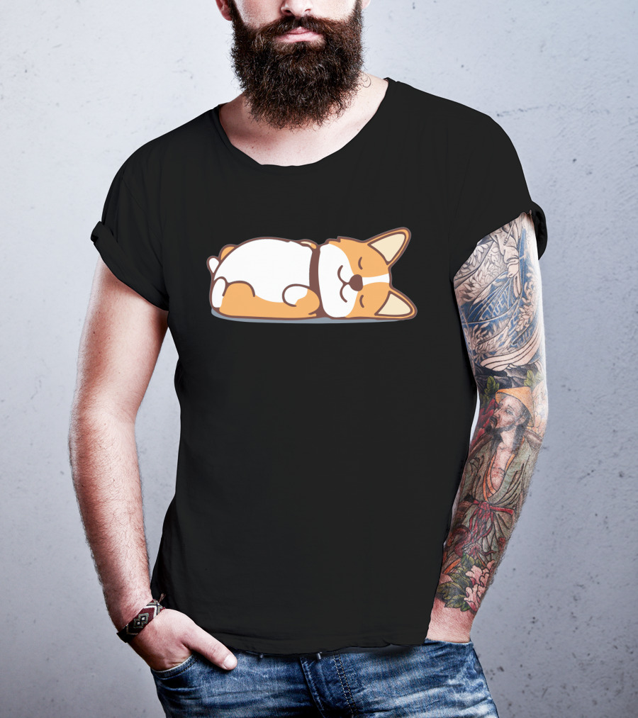 Lazy Corgi Not Today Cute Dog T-Shirt