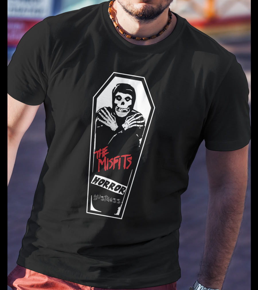 The Misfits Horror Business Coffin T-Shirt