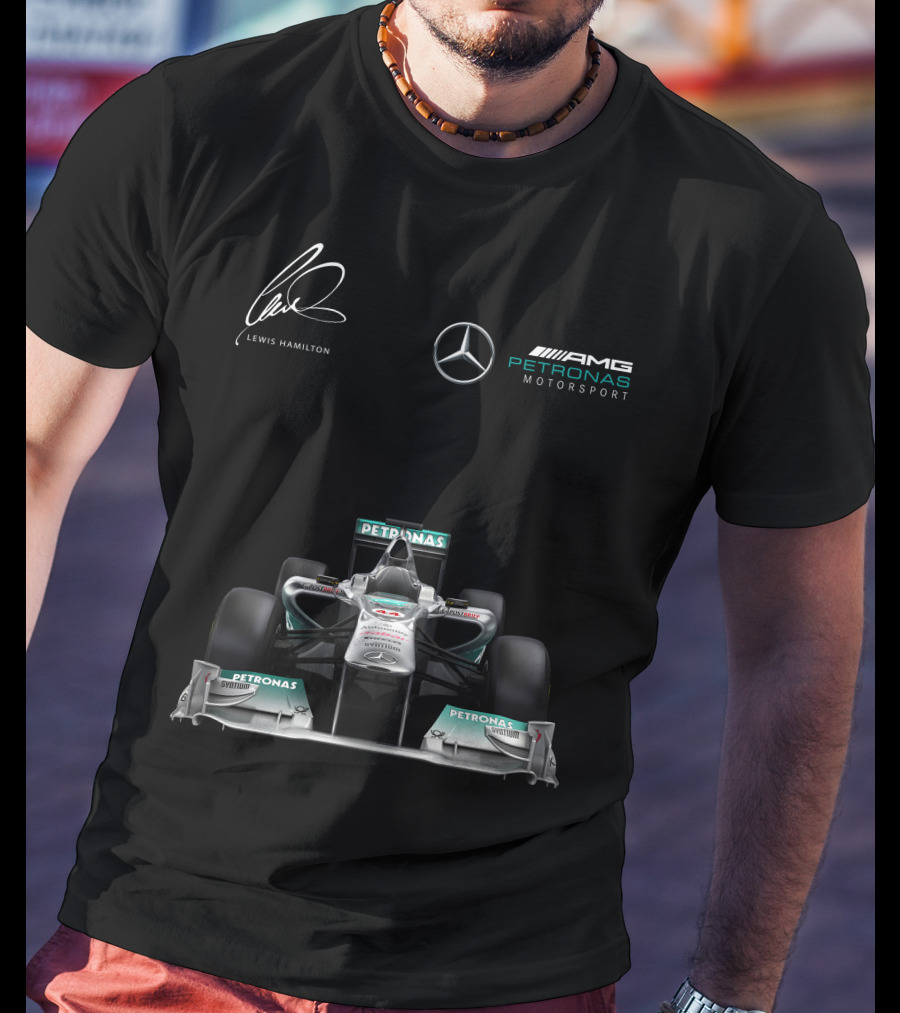 Lewis Hamilton Mercedes AMG Petronas Motorsport Formula One Racing T-Shirt