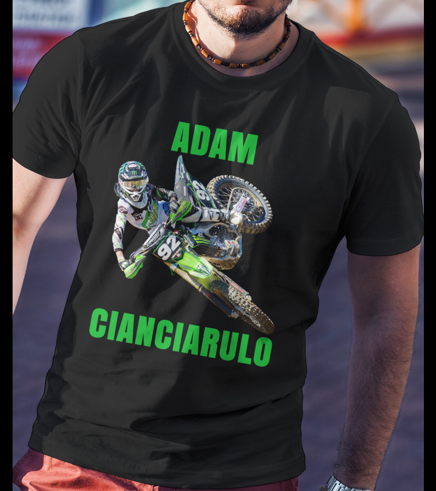 Adam Cianciarulo Motocross Racer 92 Action Image T-Shirt