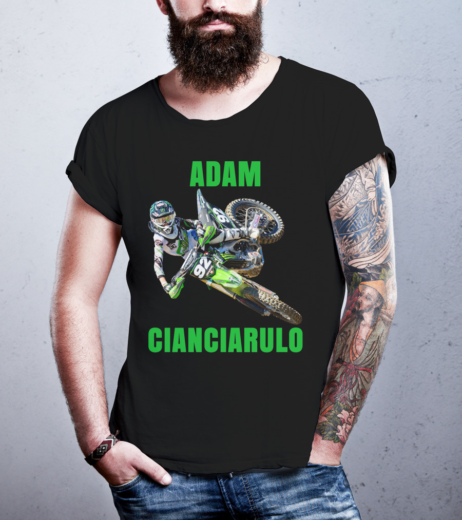 Adam Cianciarulo Motocross Racer 92 Action Image T-Shirt