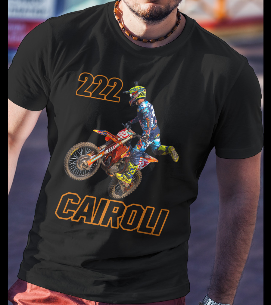 222 Tony Cairoli Motocross Racer T-Shirt
