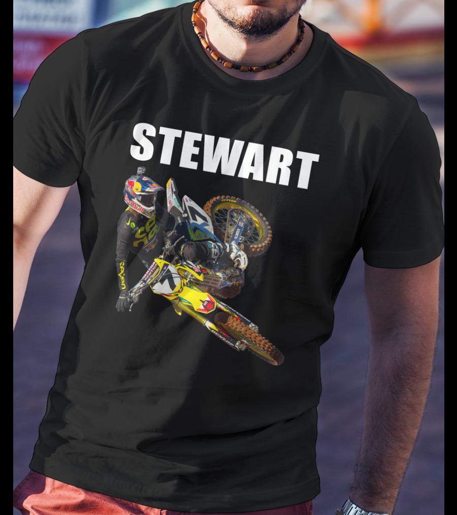 STEWART Moto Racer Number 7 T-Shirt