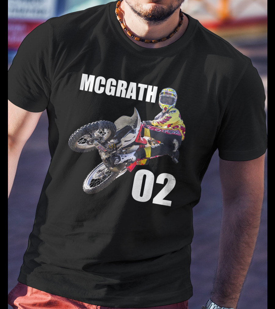 McGrath 02 Motocross Racing Action T-Shirt
