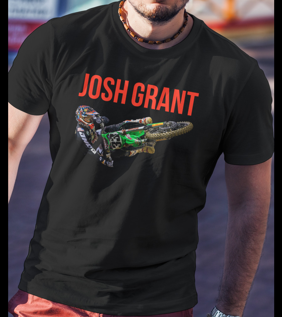 Josh Grant Motocross Rider 33 Racing Action T-Shirt