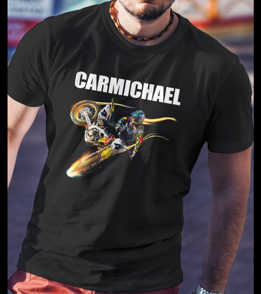 Carmichael Motocross Stunt Action T-Shirt