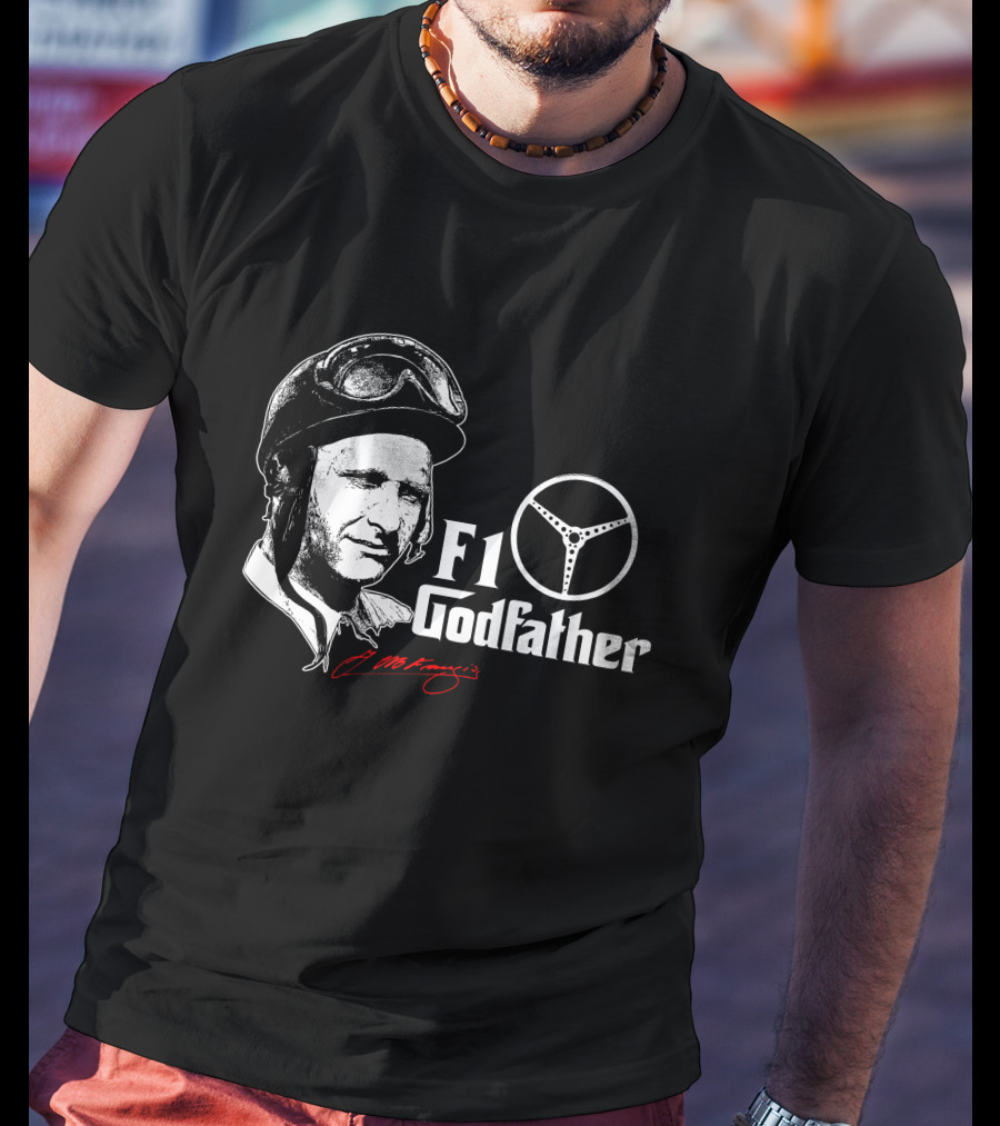 F1 Godfather Steering Helmet Icon Legend T-Shirt