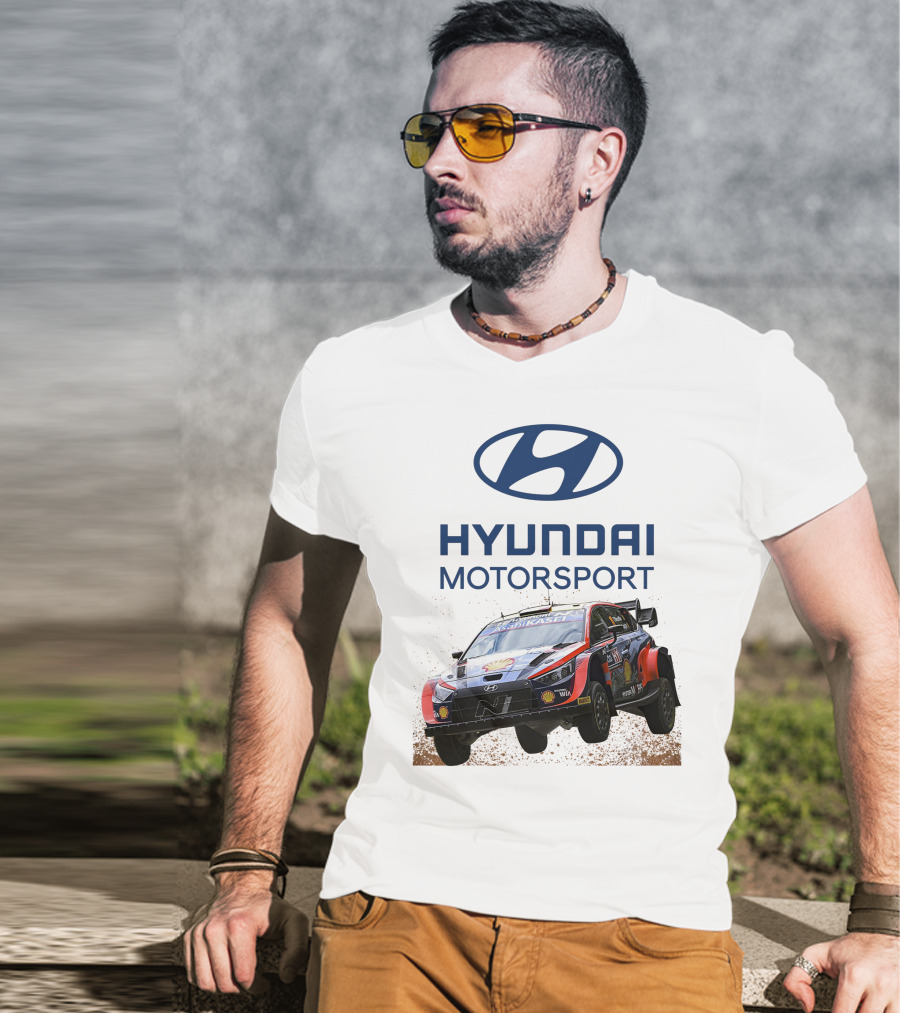 Hyundai Motorsport Neuville Rally Car Team T-Shirt
