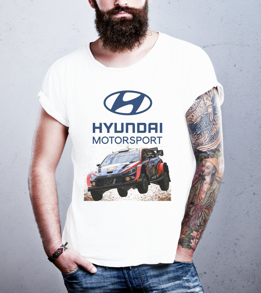 Hyundai Motorsport Neuville Rally Car Team T-Shirt