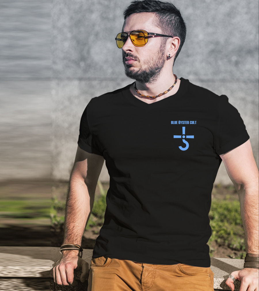 Blue Öyster Cult Hook And Cross Symbol 22 T-Shirt
