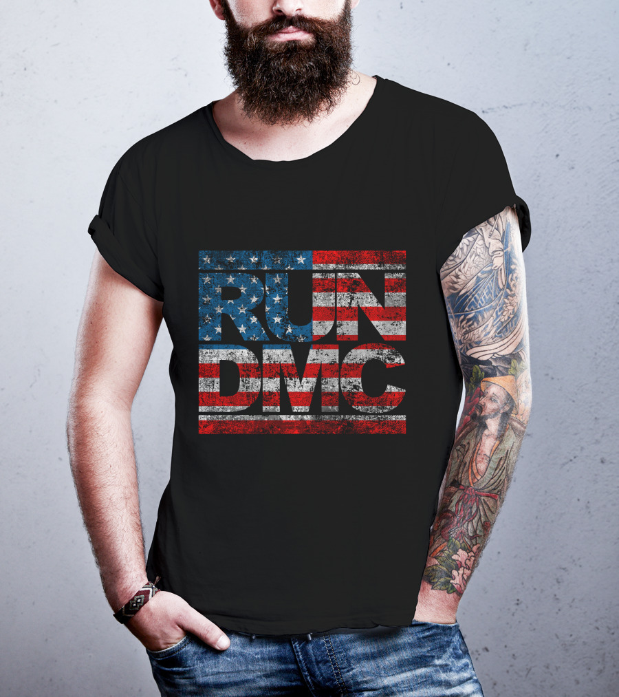 RUN DMC American Flag Style 63 T-Shirt