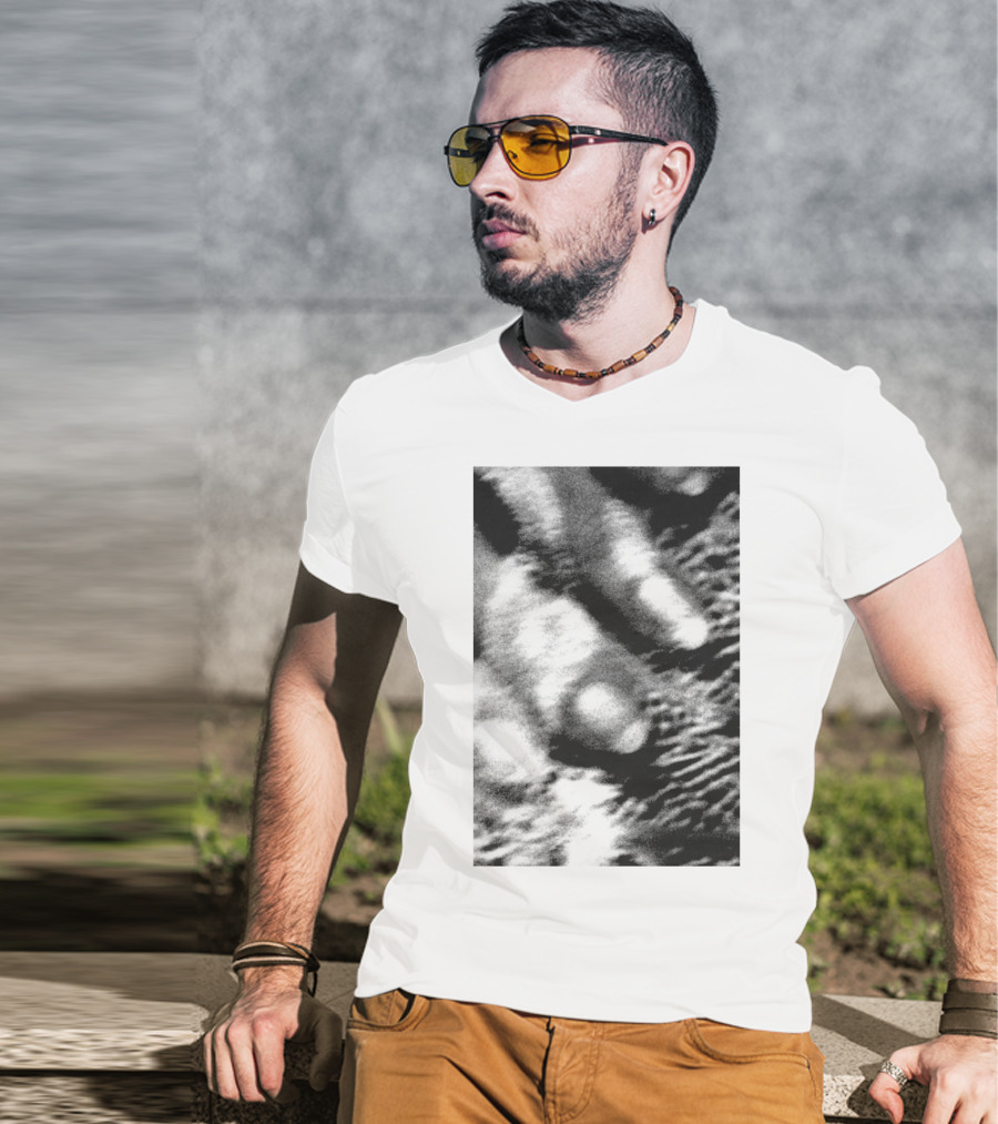 Cocteau Twins 18 Monochrome Abstract Texture T-Shirt