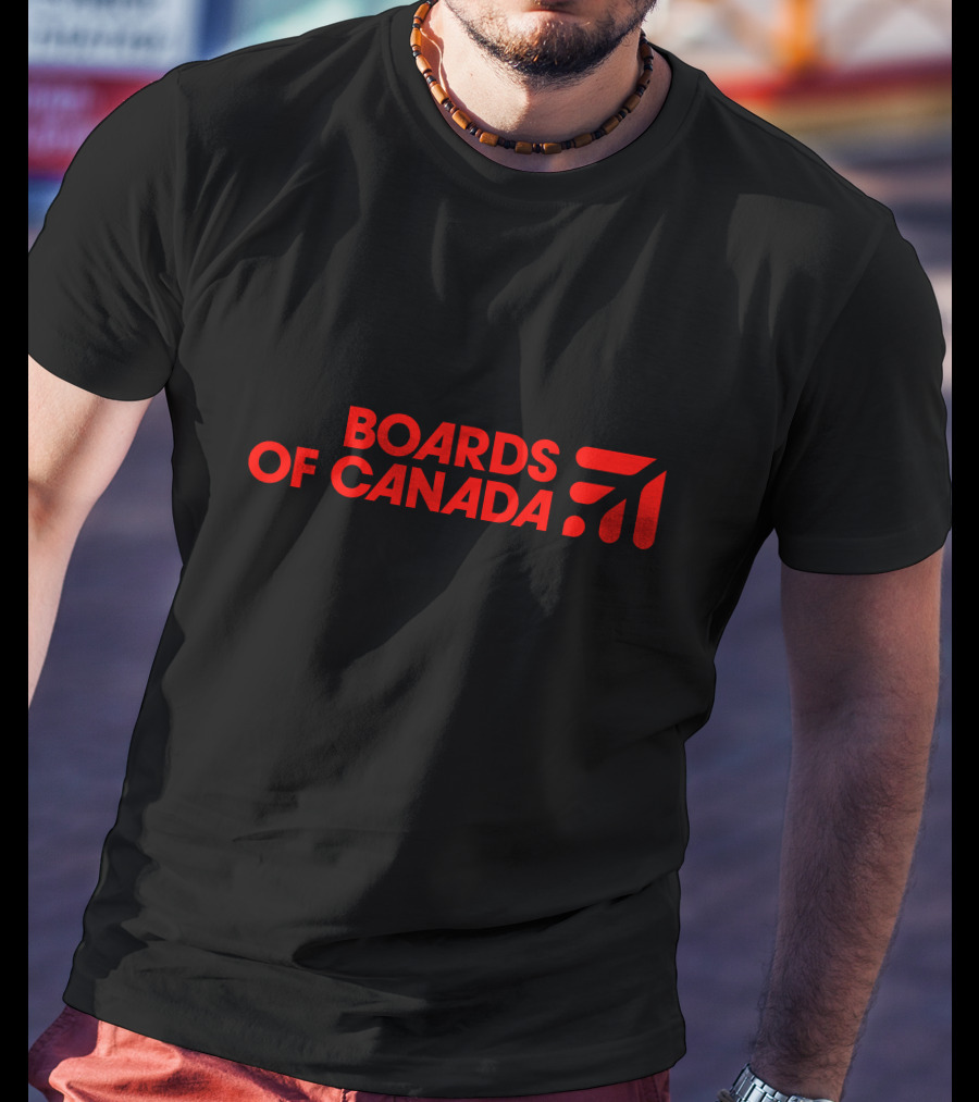 Boards Of Canada Red Logo With Graphic Element T-Shirt